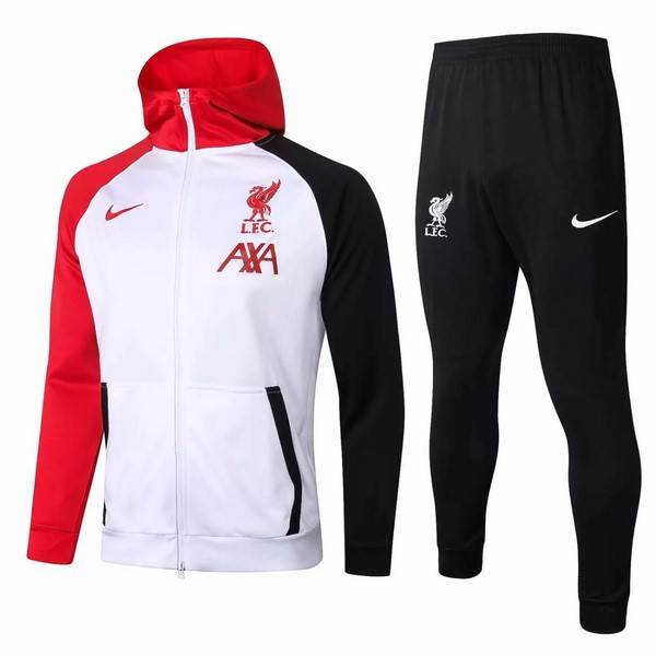 Sweat Shirt Capuche Liverpool 2020 2021 Rouge Blanc Noir